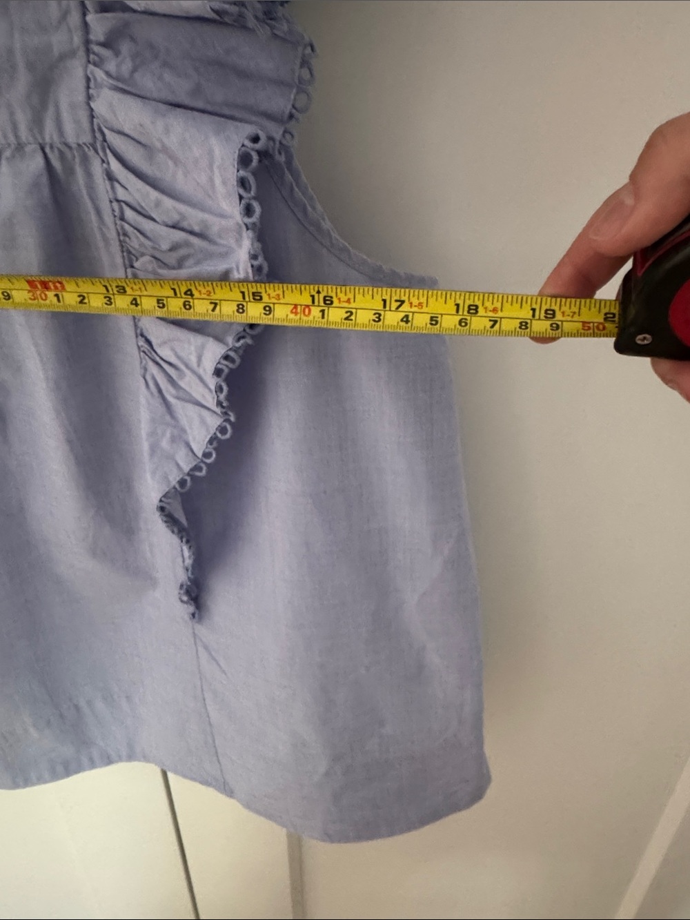 J. Crew Ruffle-Sleeve Button Front Top - Picture 6 of 9